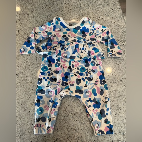 Tea Collection Baby Girl Romper 6-9 Months - Picture 5 of 7